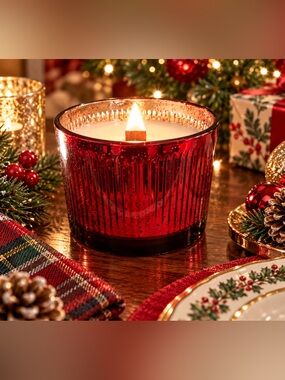 Modern Alchemy Spiced Apple Black Currant Candle 12 oz Wooden Wick
